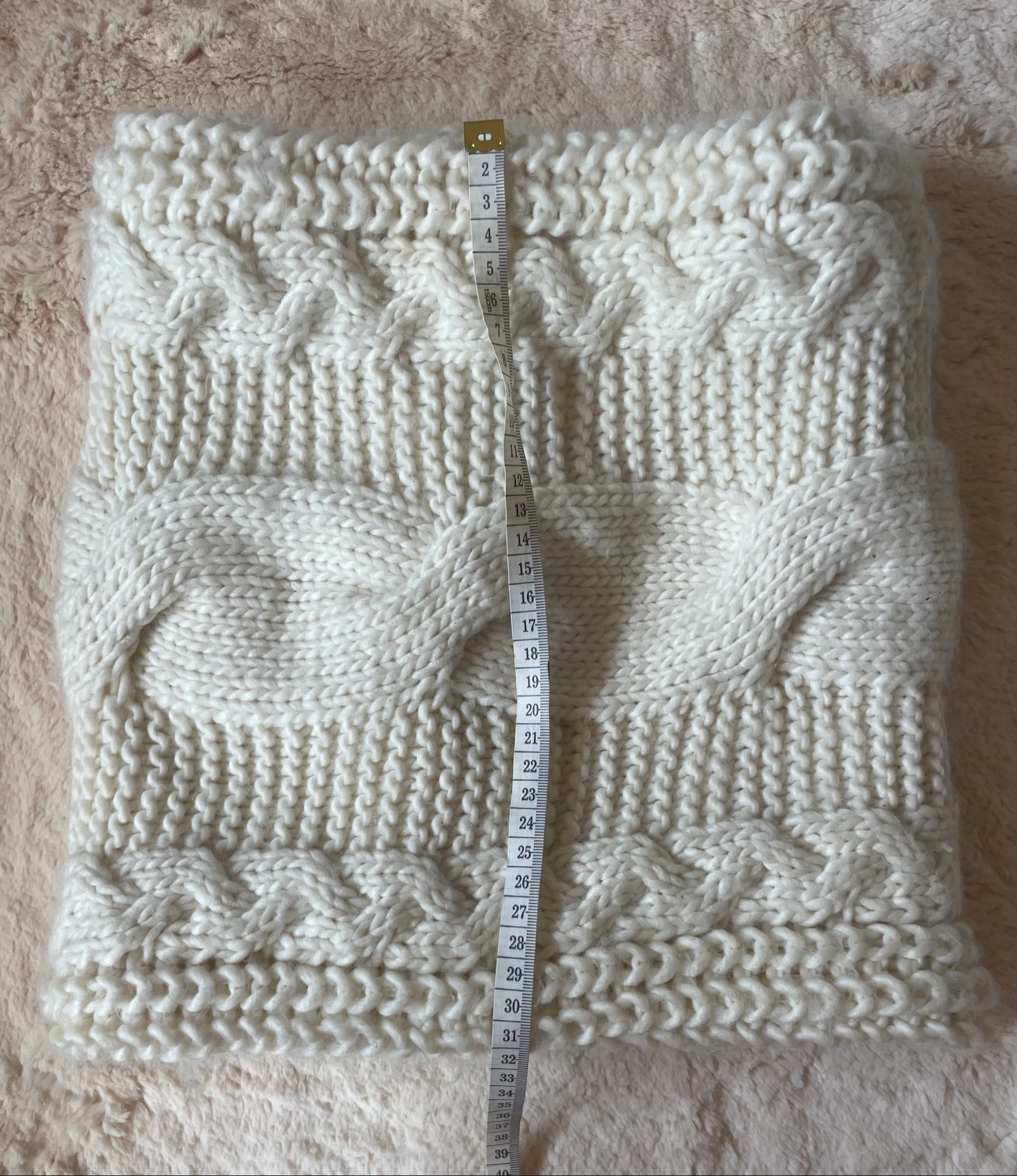 Gevoerde gebreide hals/broek van Polar Pimkie – Crèmekleur – photo 3
